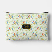 ブルーバードアクセサリーポーチ淡い色のグリーン アクセサリーポーチ (正面)