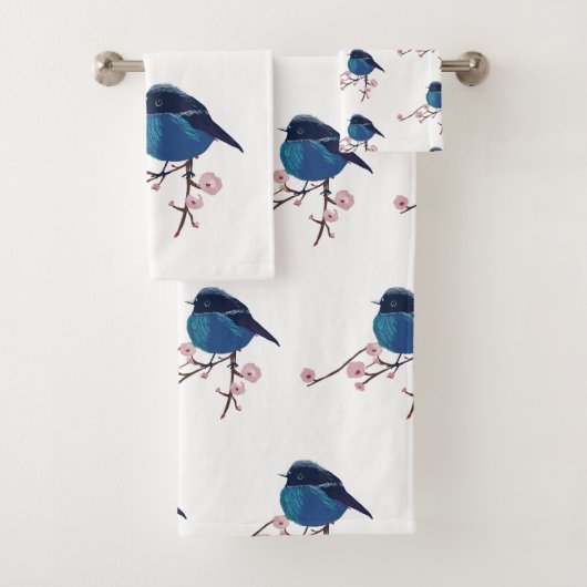 ブルーバードアート バスタオルセット (インサイチュ)