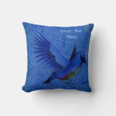ブルーバードアーパーソナライズされたト クッション (正面)