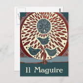 ブルーバードインツリー抽象芸術11マグワイア ポストカード (正面/裏面)