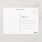 ブルーバードインレッド春ガーデンアートアーティスト ポストカード (裏面)