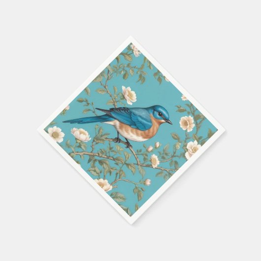 ブルーバードウィリアムインスパイアモリスターコイ スタンダードカクテルナプキン (角)