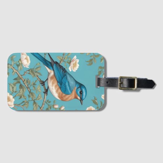 ブルーバードウィリアムインスパイアモリスターコイ ラゲッジタグ (正面横)