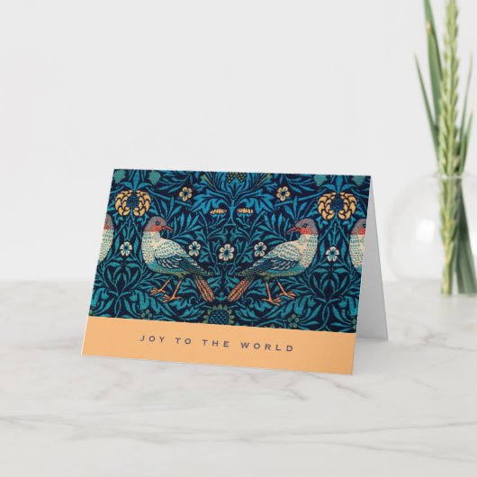 ブルーバードウィリアムモリス模様 シーズンカード (正面)