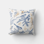 ブルーバードウィンターボタニカル クッション (正面)