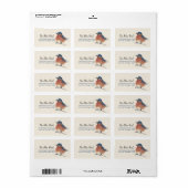 ブルーバードウォーターカラーアート ラベル (フルシート)