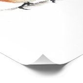 ブルーバードウォーターカラーファインアート フォトプリント            (角)