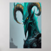 ブルーバードエイリアン | AIアートポスター ポスター (正面)