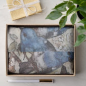 ブルーバードオンブランチバタフライヴィンテージデコパージュ 薄葉紙 (ギフト)