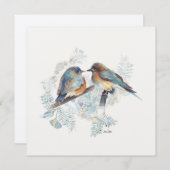 ブルーバードカップルの水色とフローラ (正面/裏面)