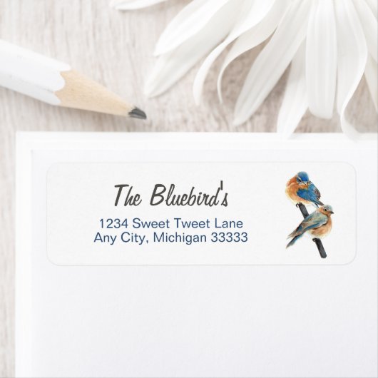 ブルーバードカップルアート ラベル (インサイチュ)