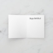 ブルーバードカップル絵画のハッピーバースデー ノートカード (内部)