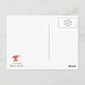 ブルーバードガーデニングおもしろい引用文 ポストカード (裏面)