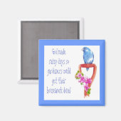 ブルーバードガーデニングおもしろい引用文 マグネット (正面/裏面)