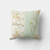 ブルーバードガール フラワールージュ ネームナーセリー クッション (裏面)