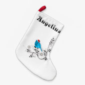 ブルーバードクリスマス スモールクリスマスストッキング (正面 (吊り時))