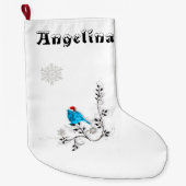 ブルーバードクリスマス ラージクリスマスストッキング (正面)