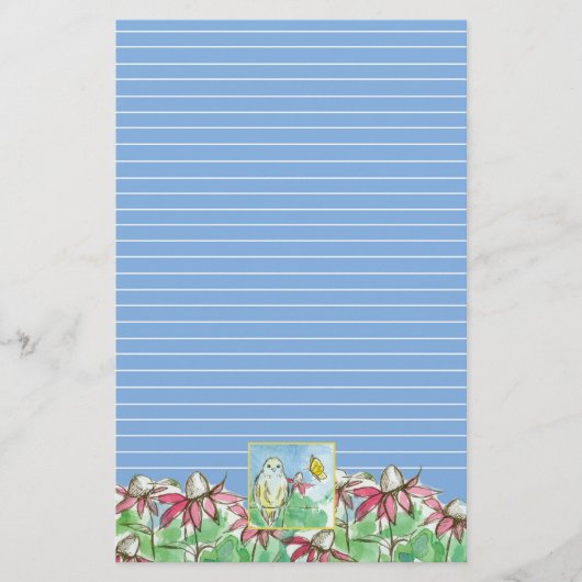 ブルーバードコンフォローバタフライ春花 便箋 (正面)