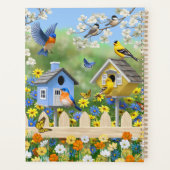 ブルーバードゴールドフィンチズバードハウズフラワーガーデン プランナー手帳 (裏面)