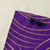 ブルーバードシルエットブラックレイブン ビーチタオル (インサイチュ)