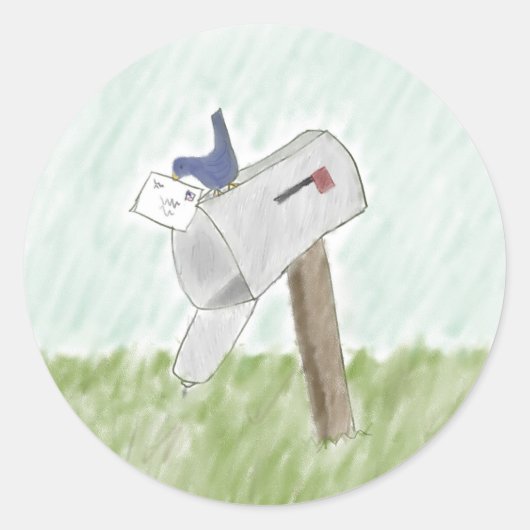 ブルーバードシールからの手紙 ラウンドシール (正面)