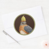 ブルーバードシールをクリアする ラウンドシール (封筒)