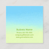 ブルーバードスクエアビジネスカード スクエア名刺 (裏面)