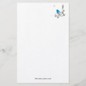 ブルーバードスノーフレーク 便箋 (正面)