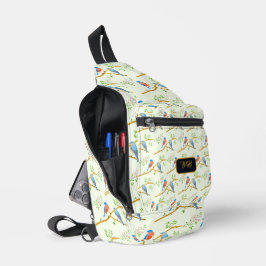 ブルーバードスリングバッグ淡い色のグリーン スリングバッグ