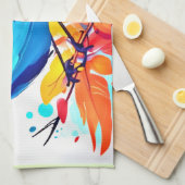 ブルーバードズブリスアート キッチンタオル (四つ折り)