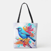 ブルーバードズブリスアート トートバッグ (裏面)