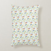 ブルーバードタイルのアクセント枕 アクセントクッション (正面(垂直))