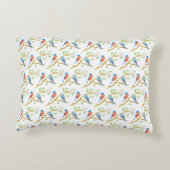 ブルーバードタイルのアクセント枕 アクセントクッション (裏面)