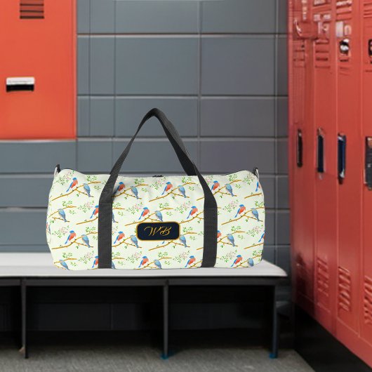 ブルーバードダフェル淡い色のバッググリーンラージ ダッフルバッグ