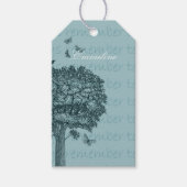ブルーバードチョウ夢の木 ギフトタグ (正面)