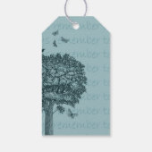 ブルーバードチョウ夢の木 ギフトタグ (裏面)