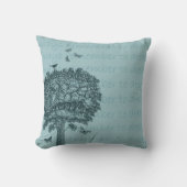 ブルーバードチョウ夢の木 クッション (正面)