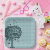 ブルーバードチョウ夢の木 ペーパープレート (パーティー)