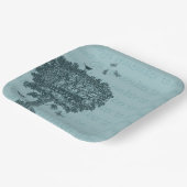 ブルーバードチョウ夢の木 ペーパープレート (傾斜あり)