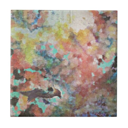 ブルーバードデジタルアート タイル (正面)