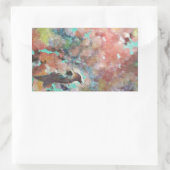 ブルーバードデジタルアート 長方形シール (バッグ)