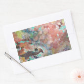 ブルーバードデジタルアート 長方形シール (封筒)