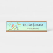 ブルーバードネームプレート デスクネームプレート (正面)