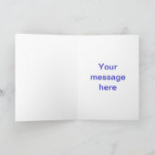 ブルーバードハッピーバースデーカード カード (内部)