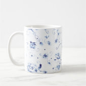 ブルーバードバラチノワセリーフローラ コーヒーマグカップ (左)