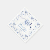 ブルーバードバラチノワセリーフローラ スタンダードカクテルナプキン (角)