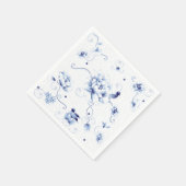 ブルーバードバラチノワセリーフローラ スタンダードカクテルナプキン (角)