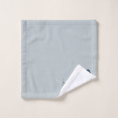 ブルーバードバードハウスネストフェザーブルーとグリーン バスタオルセット (ウォッシュタオル)