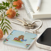 ブルーバードバードハウス キーホルダー (正面右)