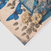 ブルーバードパラダイスバードケージ蝶デコップページ 薄葉紙 (詳細)